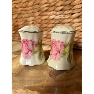 Royal Austria Salt and Pepper Shakers Floral Rose